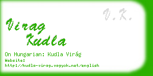 virag kudla business card